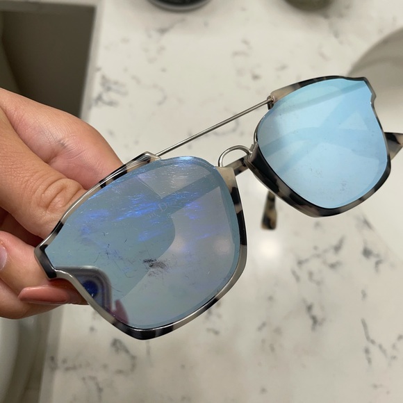 Dior Abstract Tortoiseshell Reflective Sunglasses - Picture 1 of 6